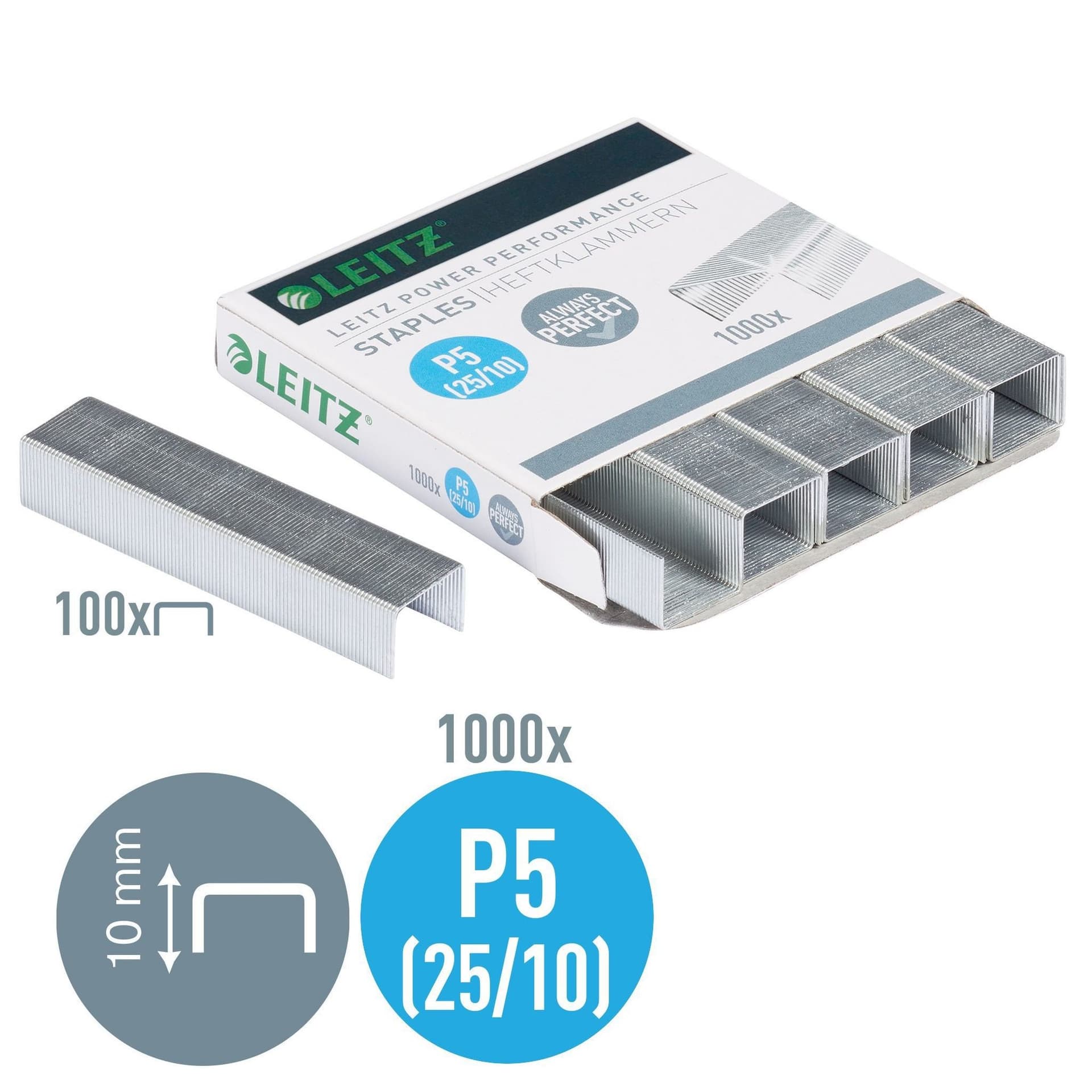 Nieten Leitz 25/10 verzinkt 1000 stuks 3