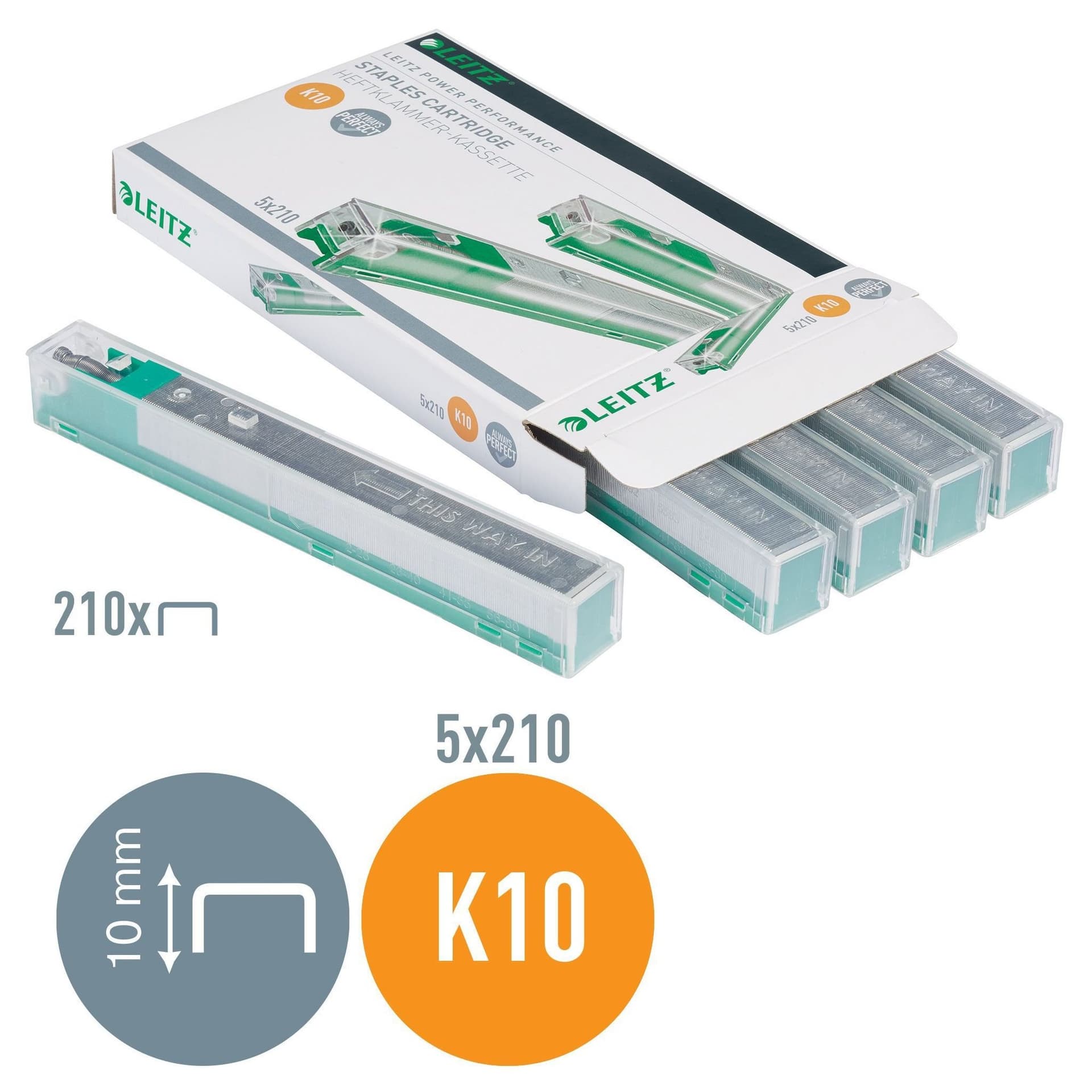 Nieten Leitz cassette K10 26/10 verzinkt 1050 stuks 3