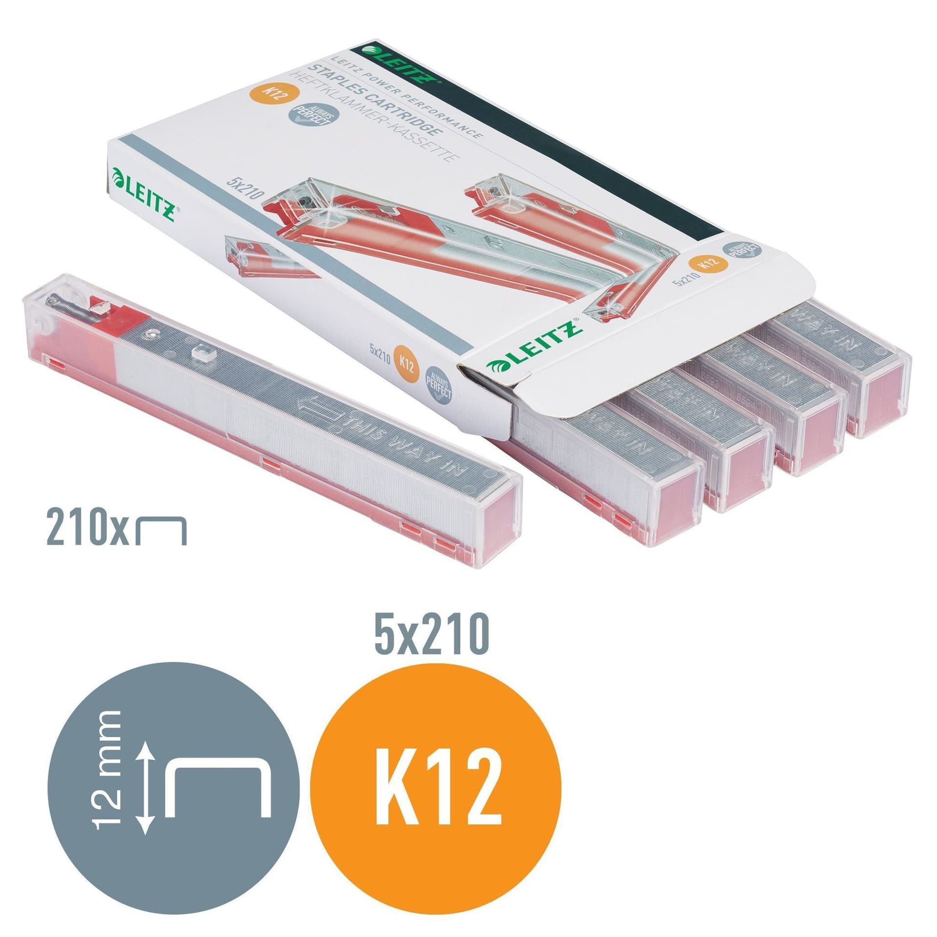 Nieten Leitz cassette K12 26/12 verzinkt 1050 stuks 4