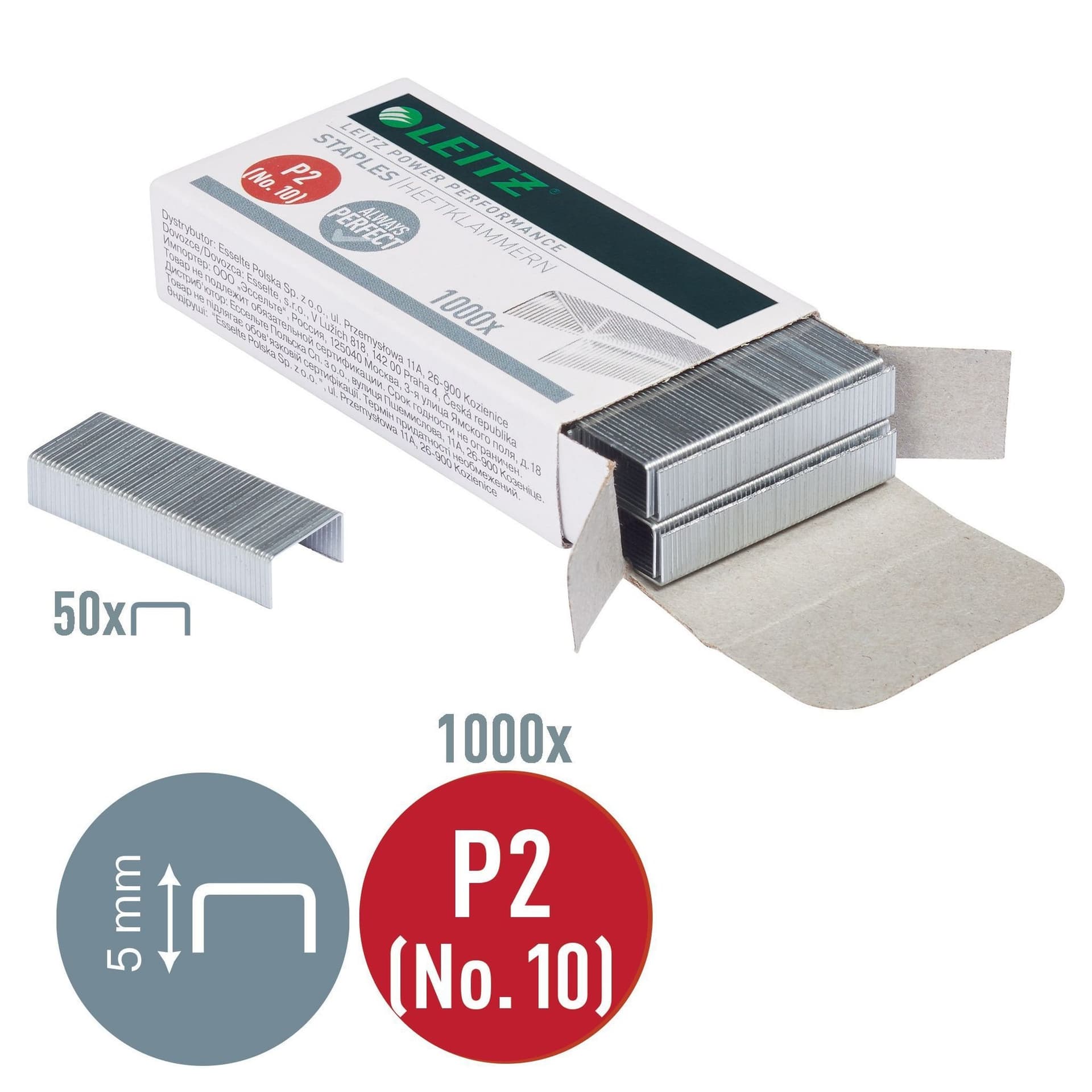 Nieten Leitz P2 nr.10 verzinkt 1000 stuks 3