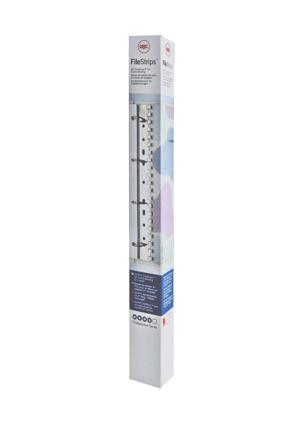 Filestrip GBC 21-gaats A4 transparant 100stuks 4