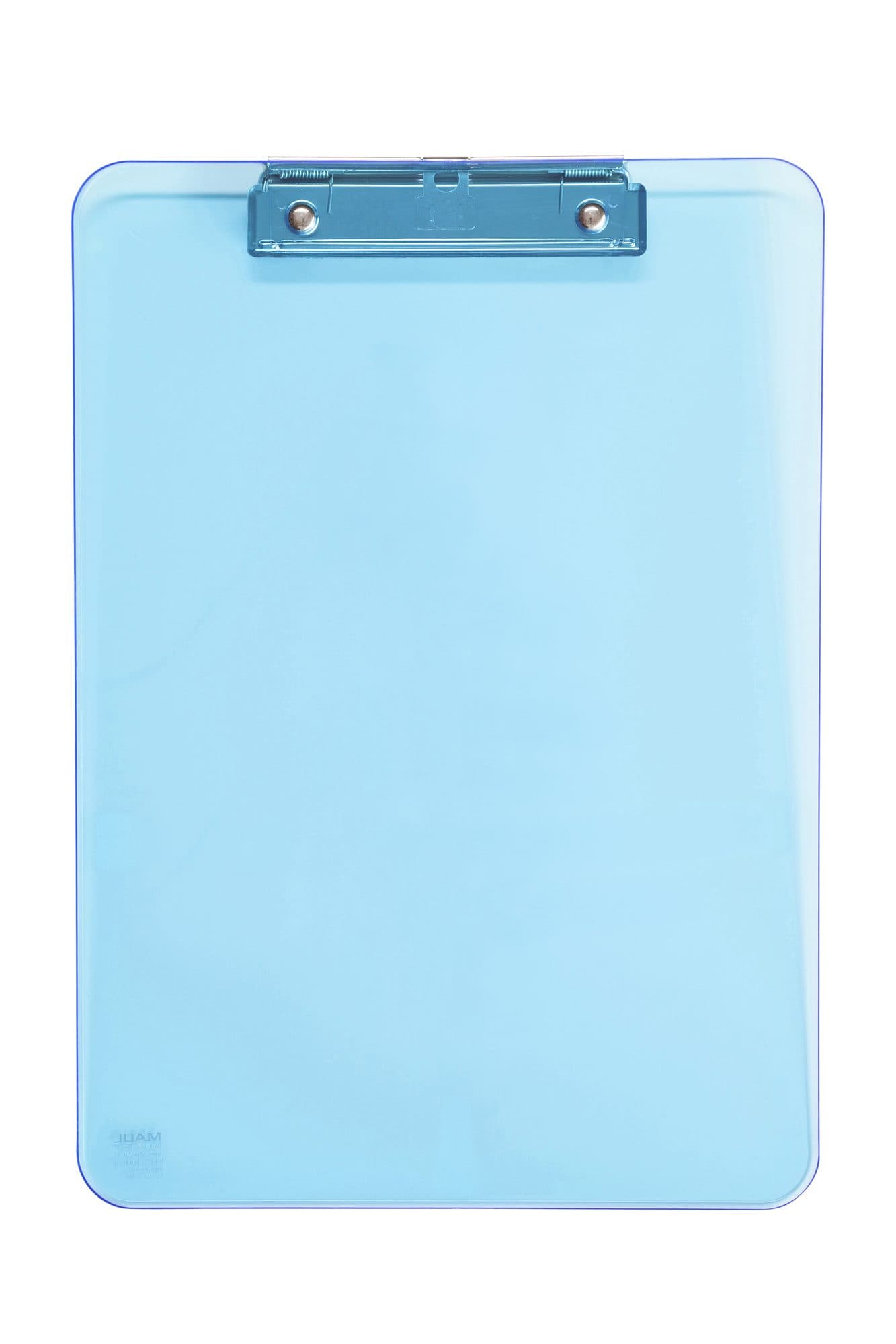 Klembord MAUL A4 staand transparant PS neon blauw 2