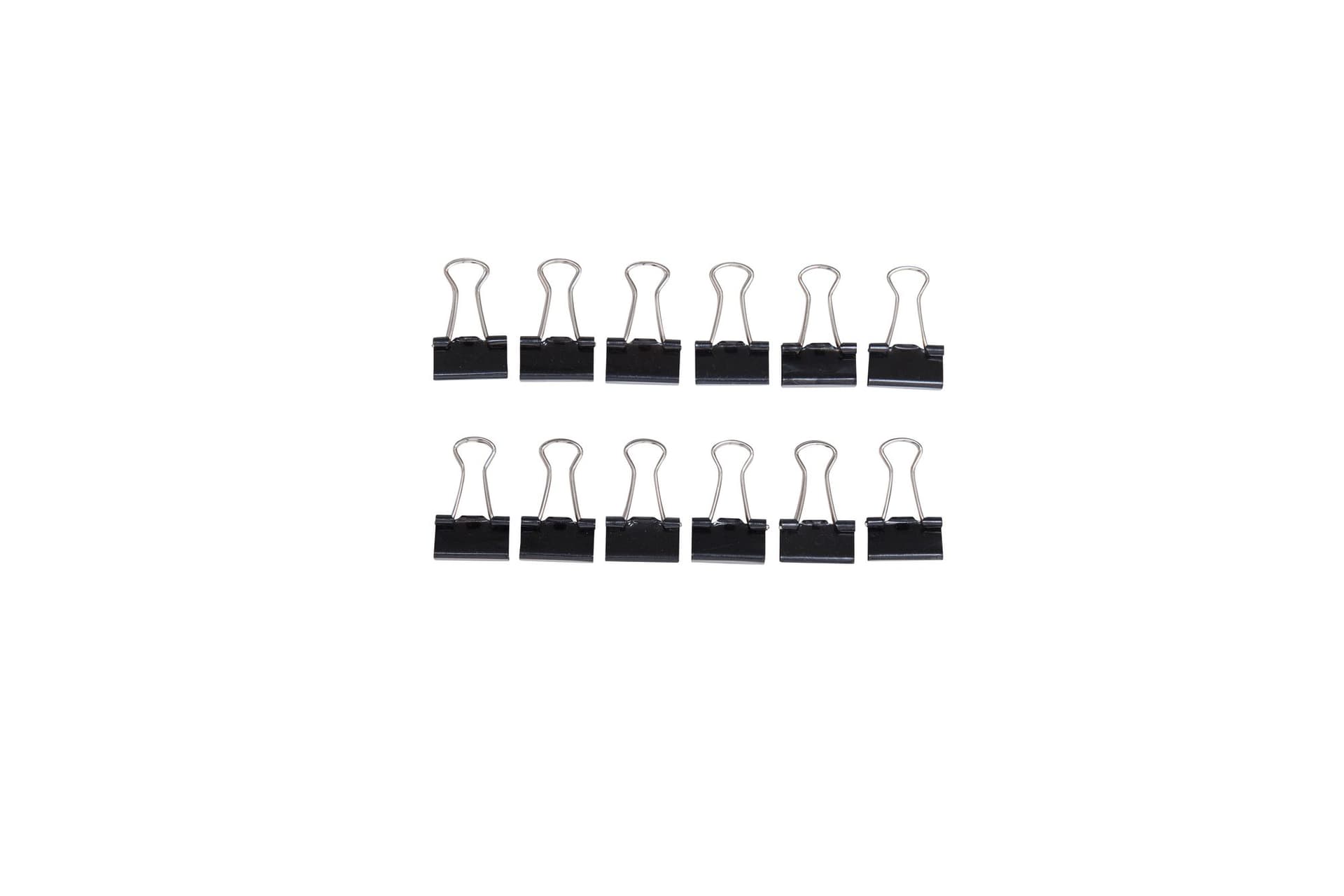 Papierklem MAUL 213 foldback 16mm zwart 12 stuks 7