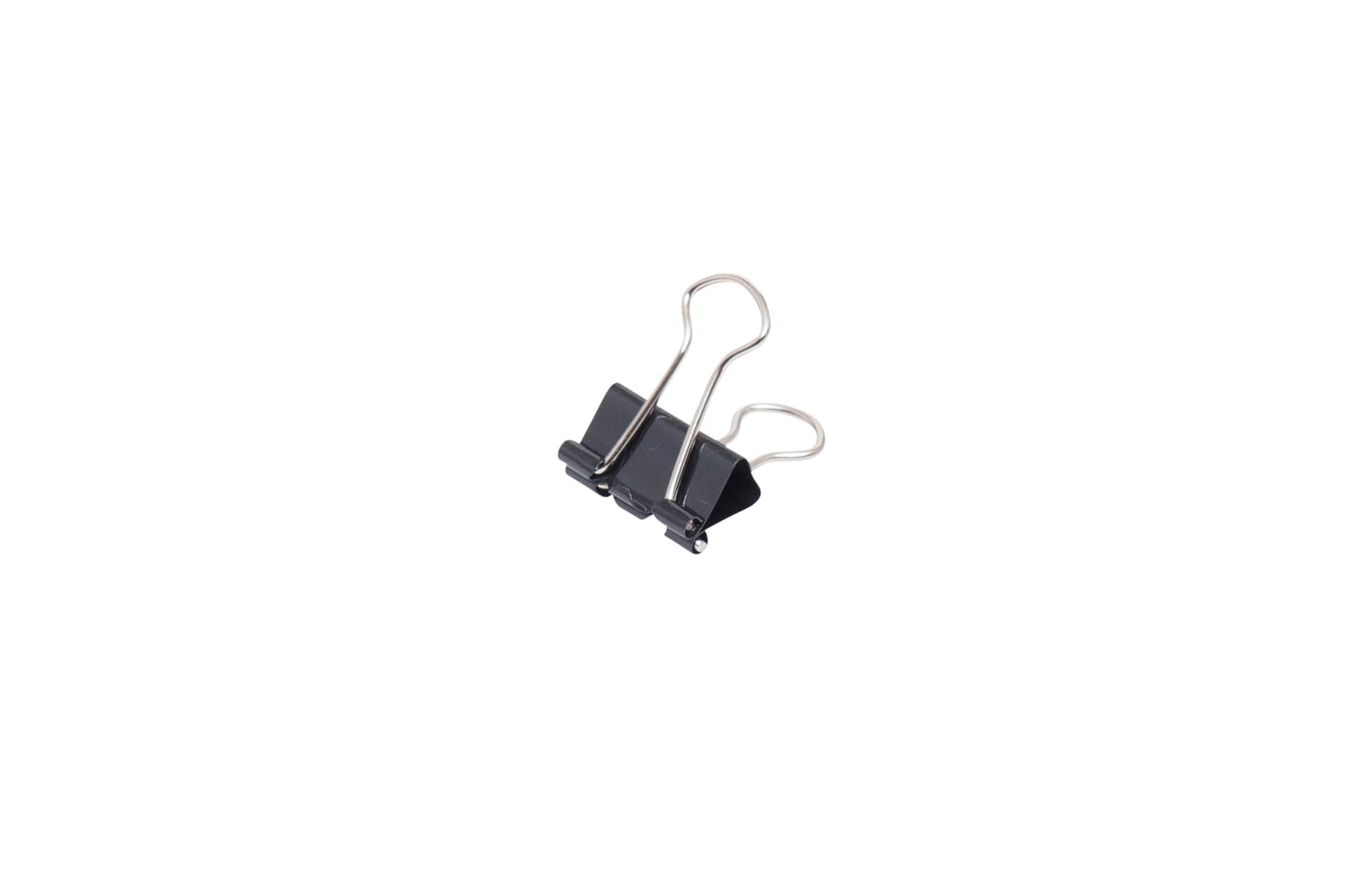 Papierklem MAUL 213 foldback 19mm zwart 12 stuks 2
