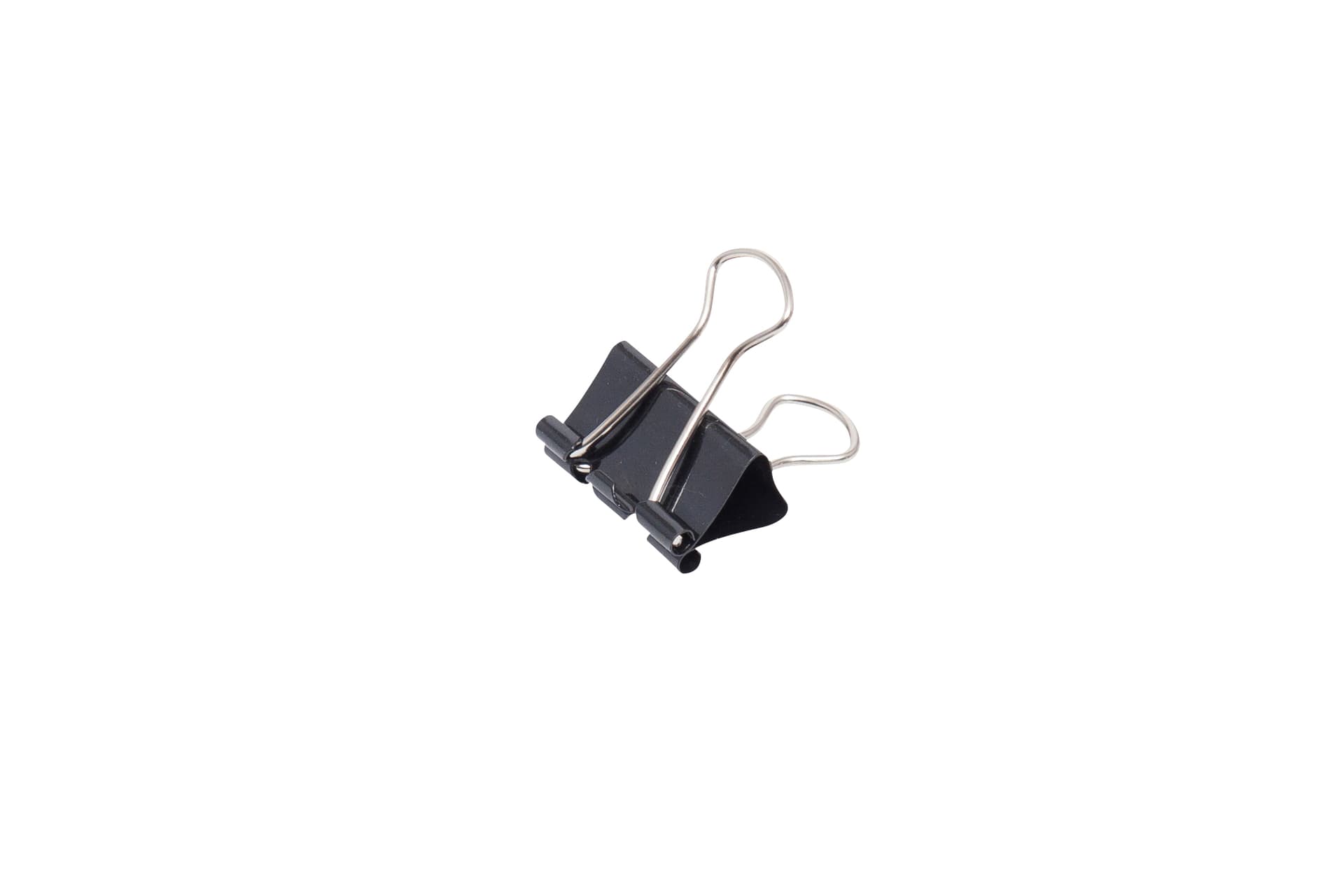 Papierklem MAUL 213 Foldback 25mm zwart 12 stuks 2