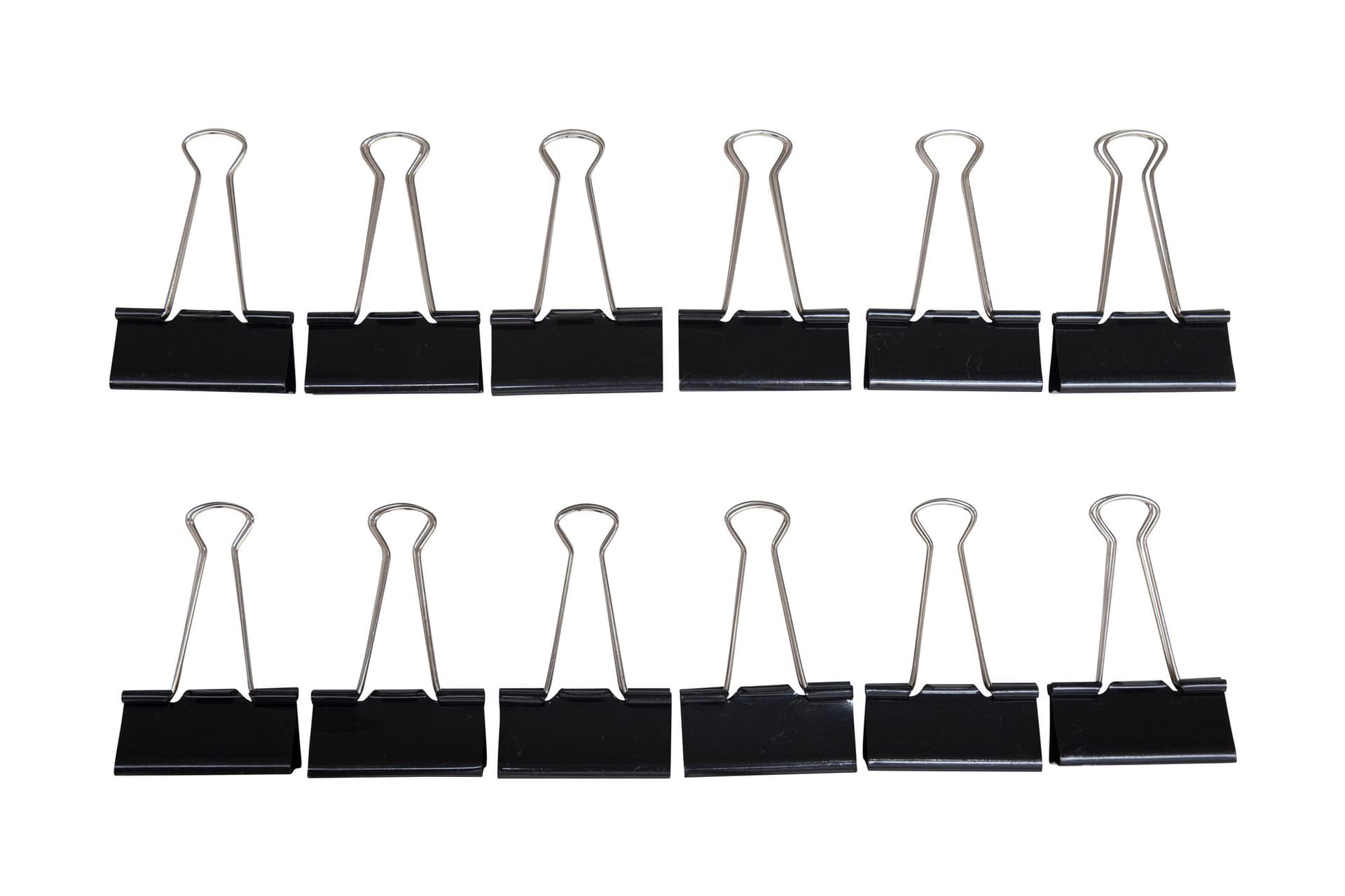 Papierklem MAUL 213 foldback 50mm zwart 12 stuks 5