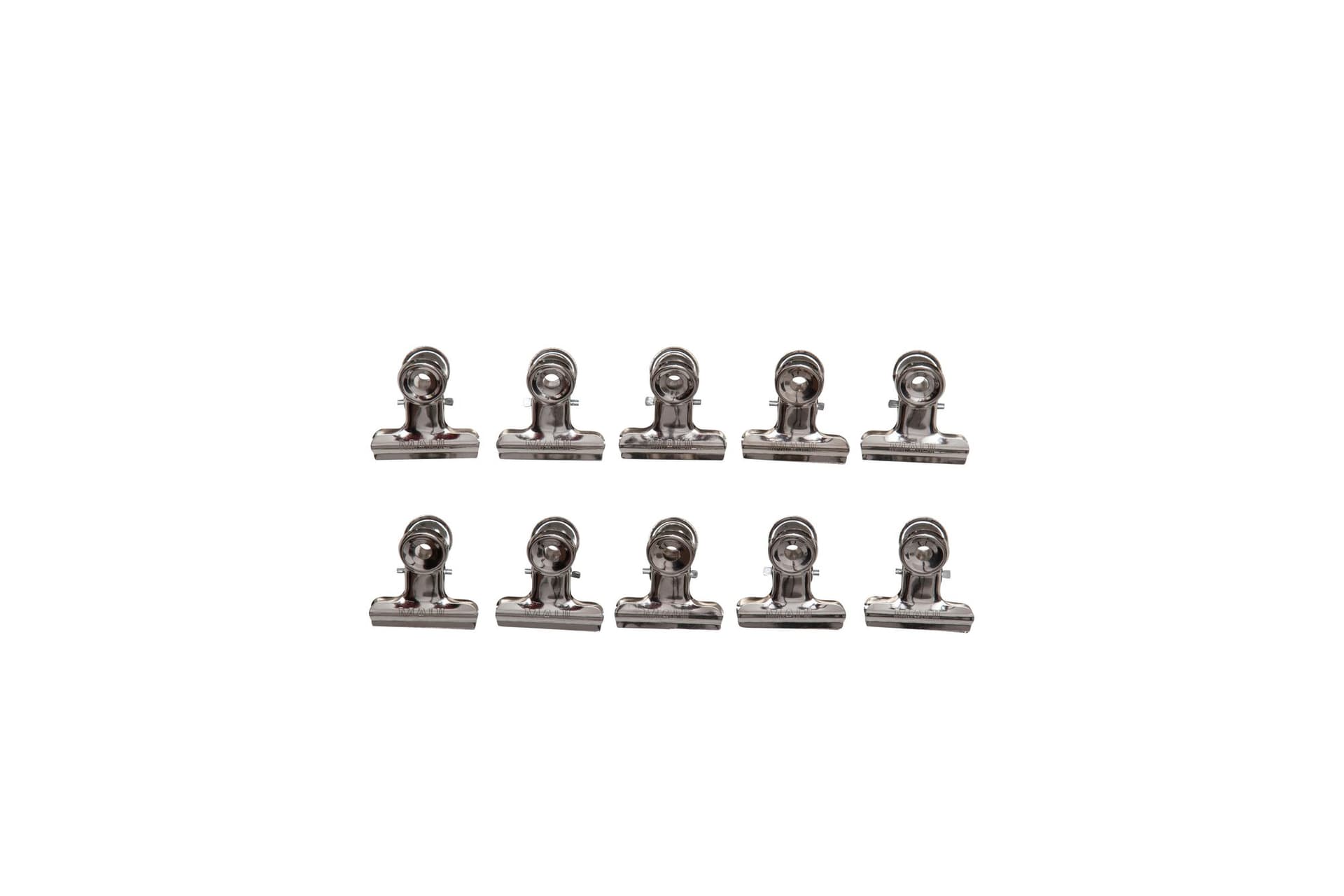 Papierklem MAUL Bulldog 30mm capaciteit 10mm zilver 10 stuks 7