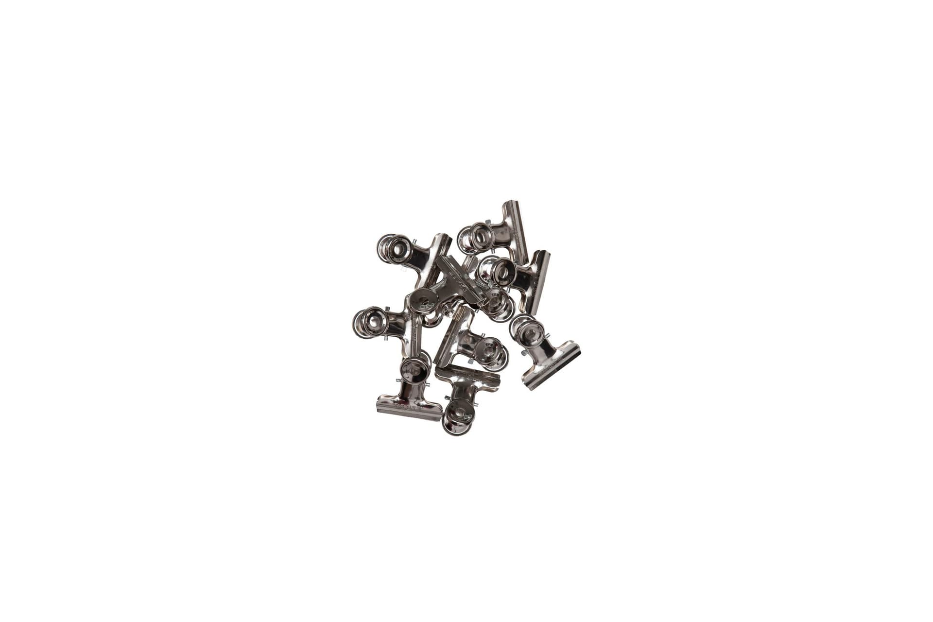 Papierklem MAUL Bulldog 30mm capaciteit 10mm zilver 10 stuks 8