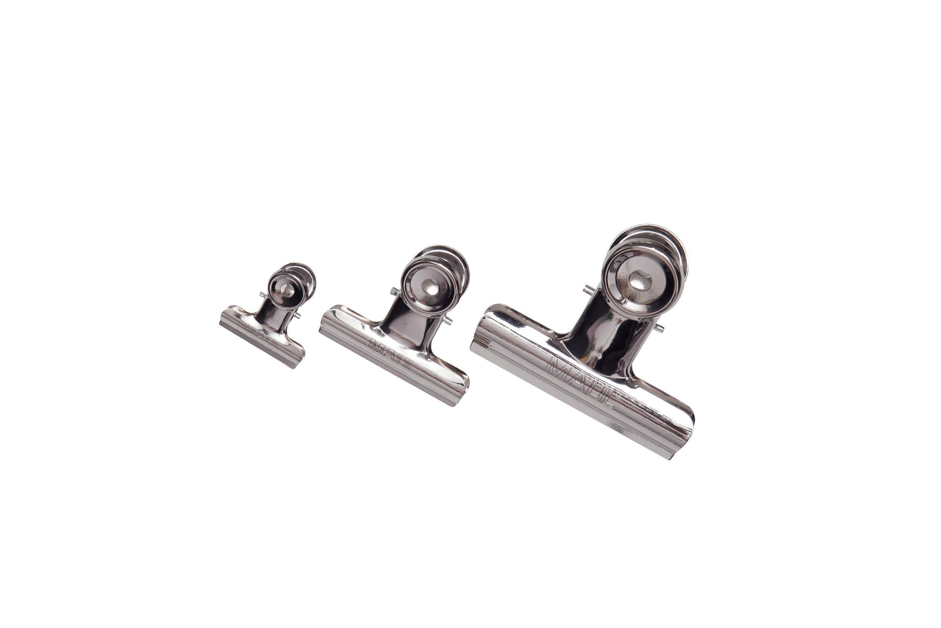 Papierklem MAUL Bulldog 30mm capaciteit 10mm zilver 10 stuks 9