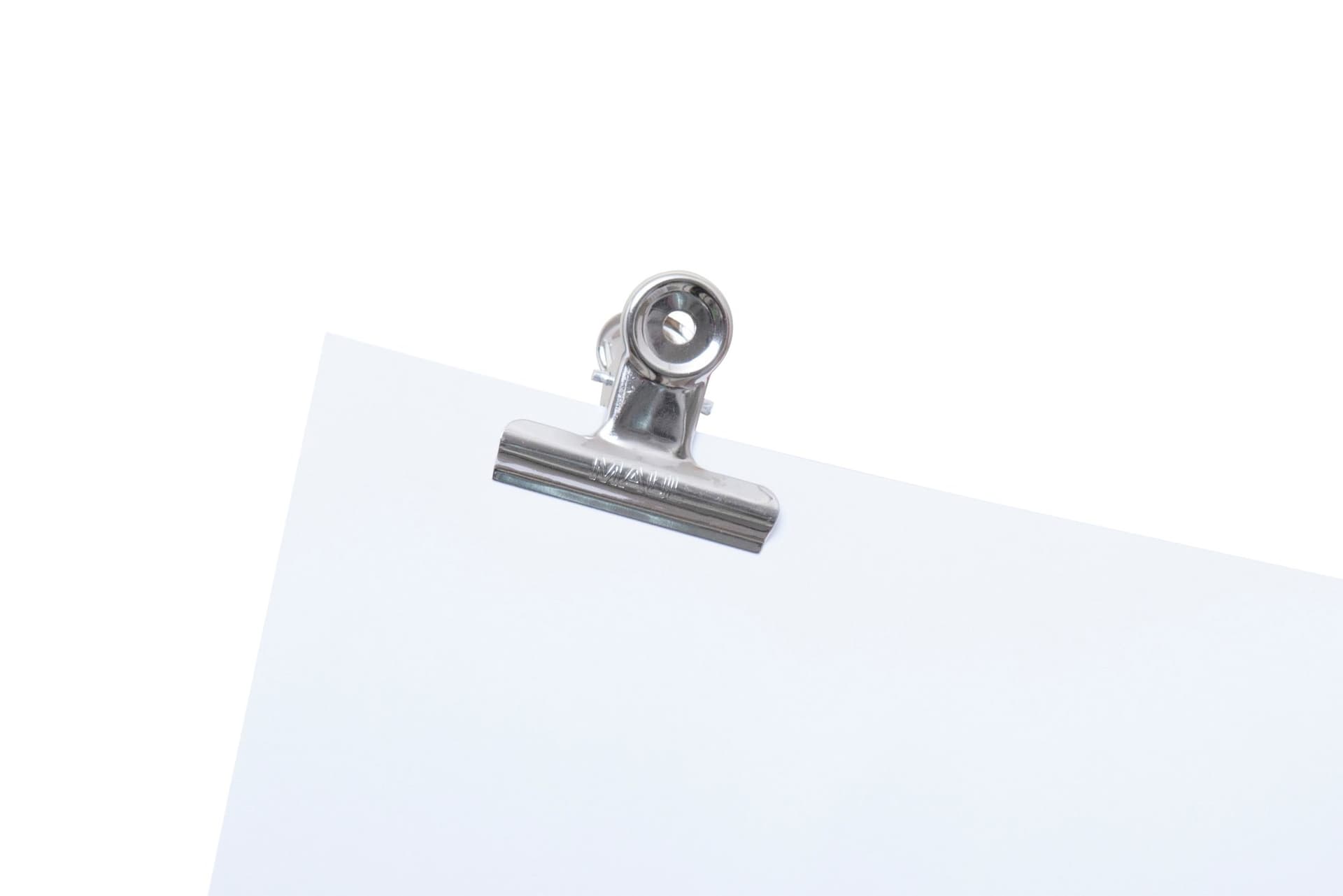 Papierklem MAUL Bulldog 50mm capaciteit 20mm zilver 10 stuks 5