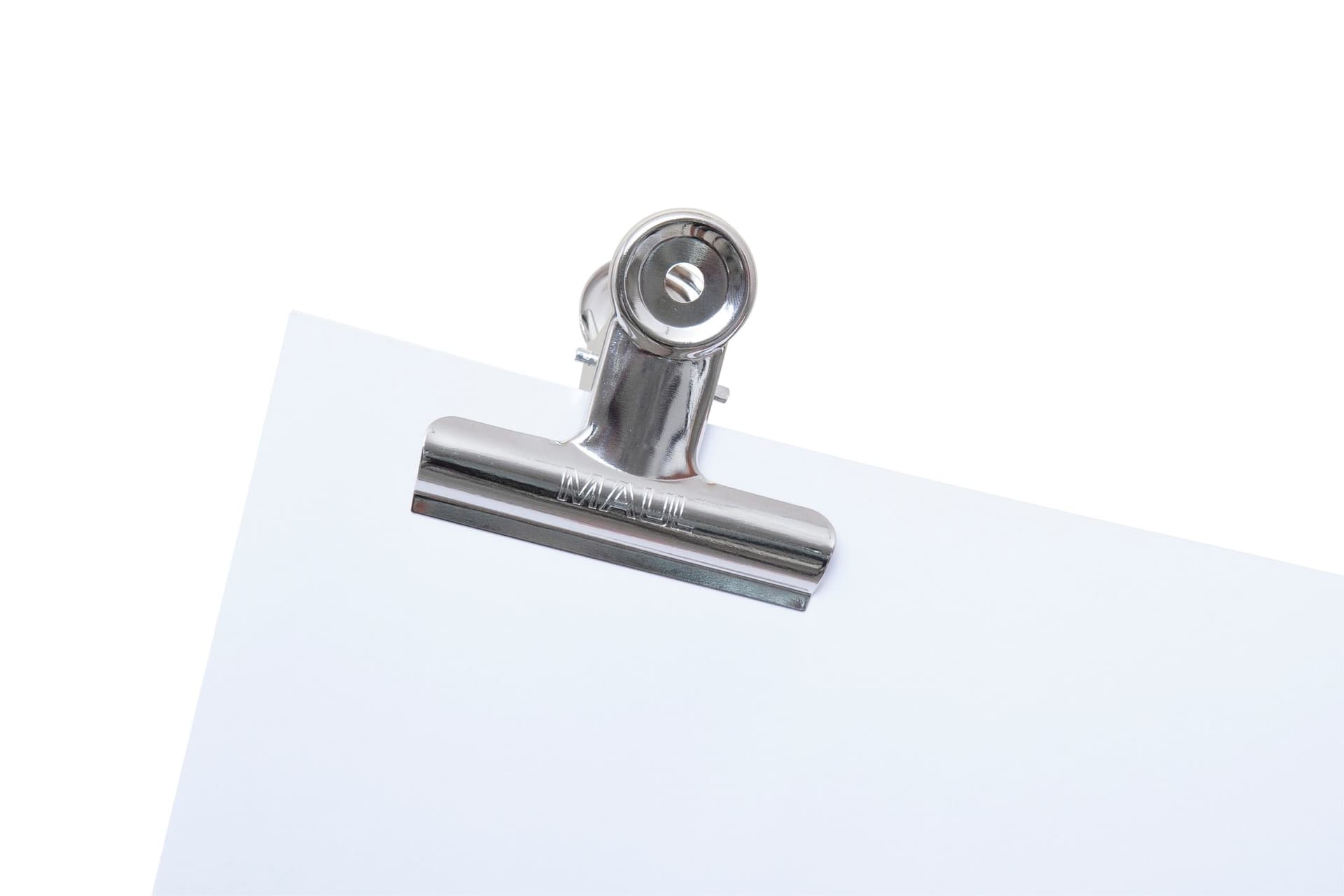 Papierklem MAUL Bulldog 70mm capaciteit 40mm zilver 5 stuks 5