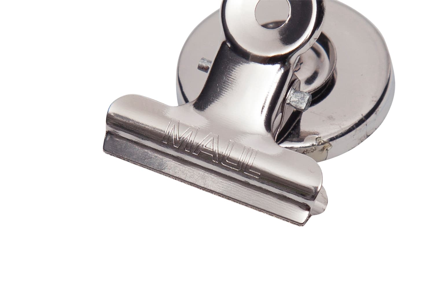 Papierklem MAUL Bulldog met magneet 30mm zilver 2 stuks 2