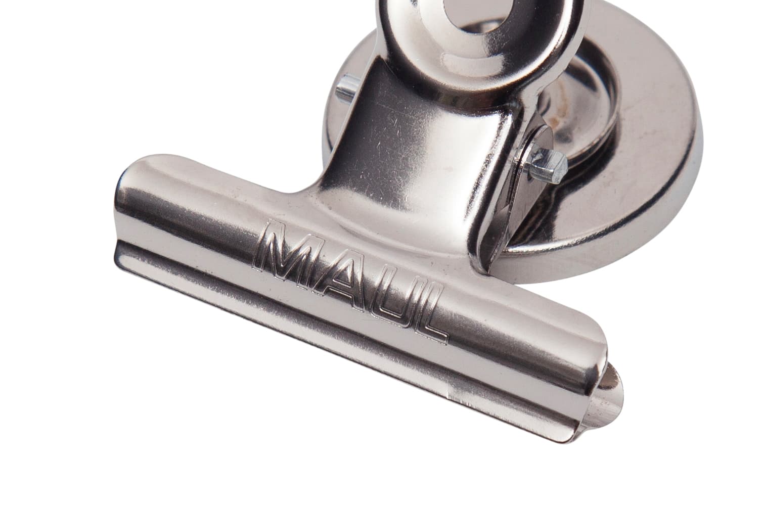 Papierklem MAUL Bulldog met magneet 40mm zilver 2 stuks 2