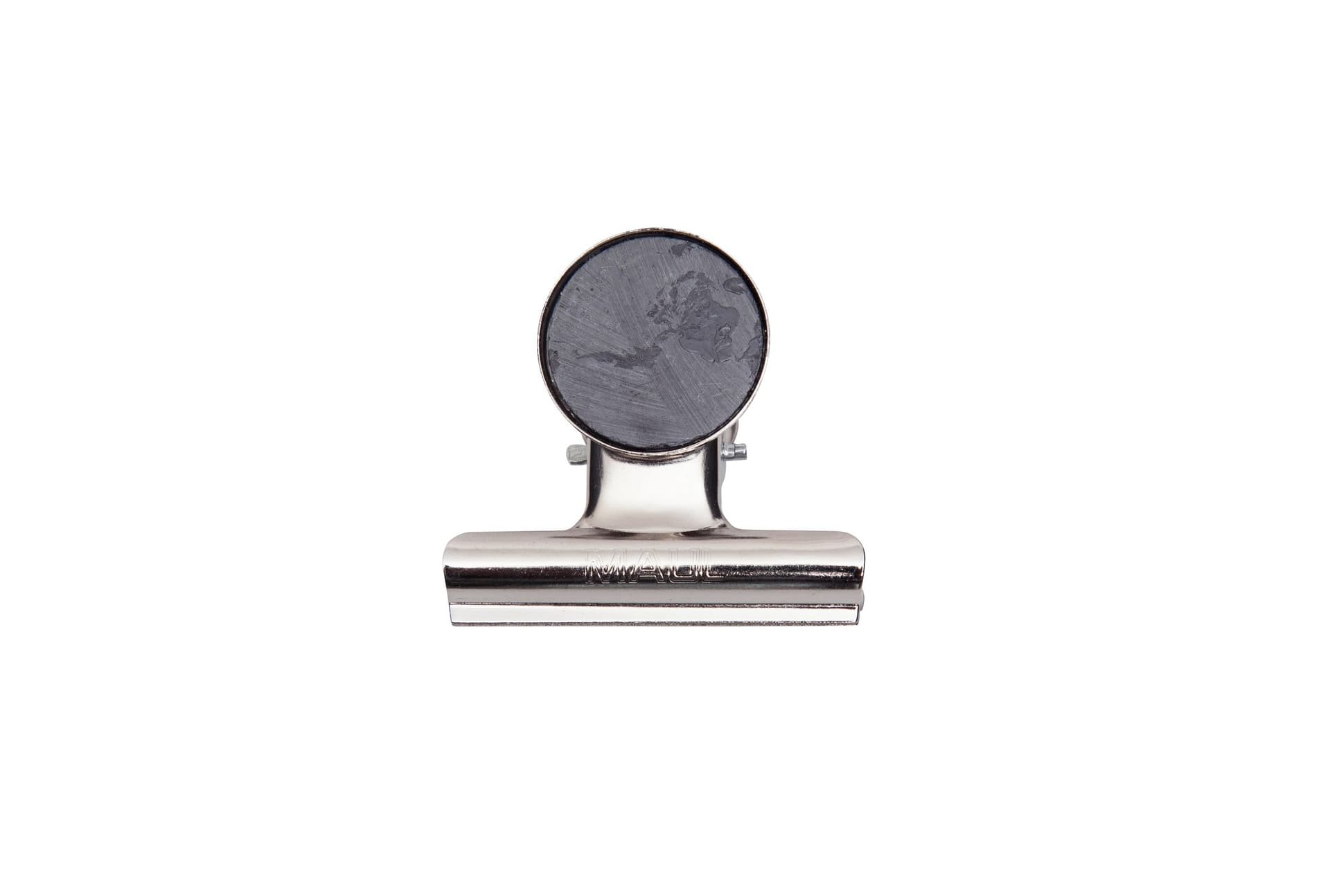 Papierklem MAUL Bulldog met magneet 52mm zilver 2 stuks 2