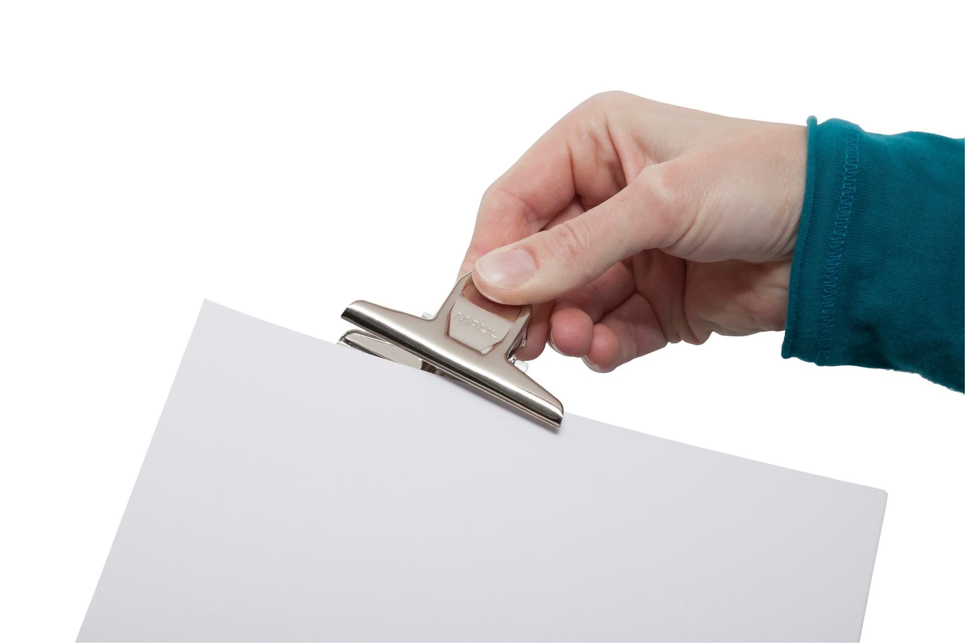 Papierklem MAUL Pro 75mm capaciteit 20mm zilver 2 stuks 9