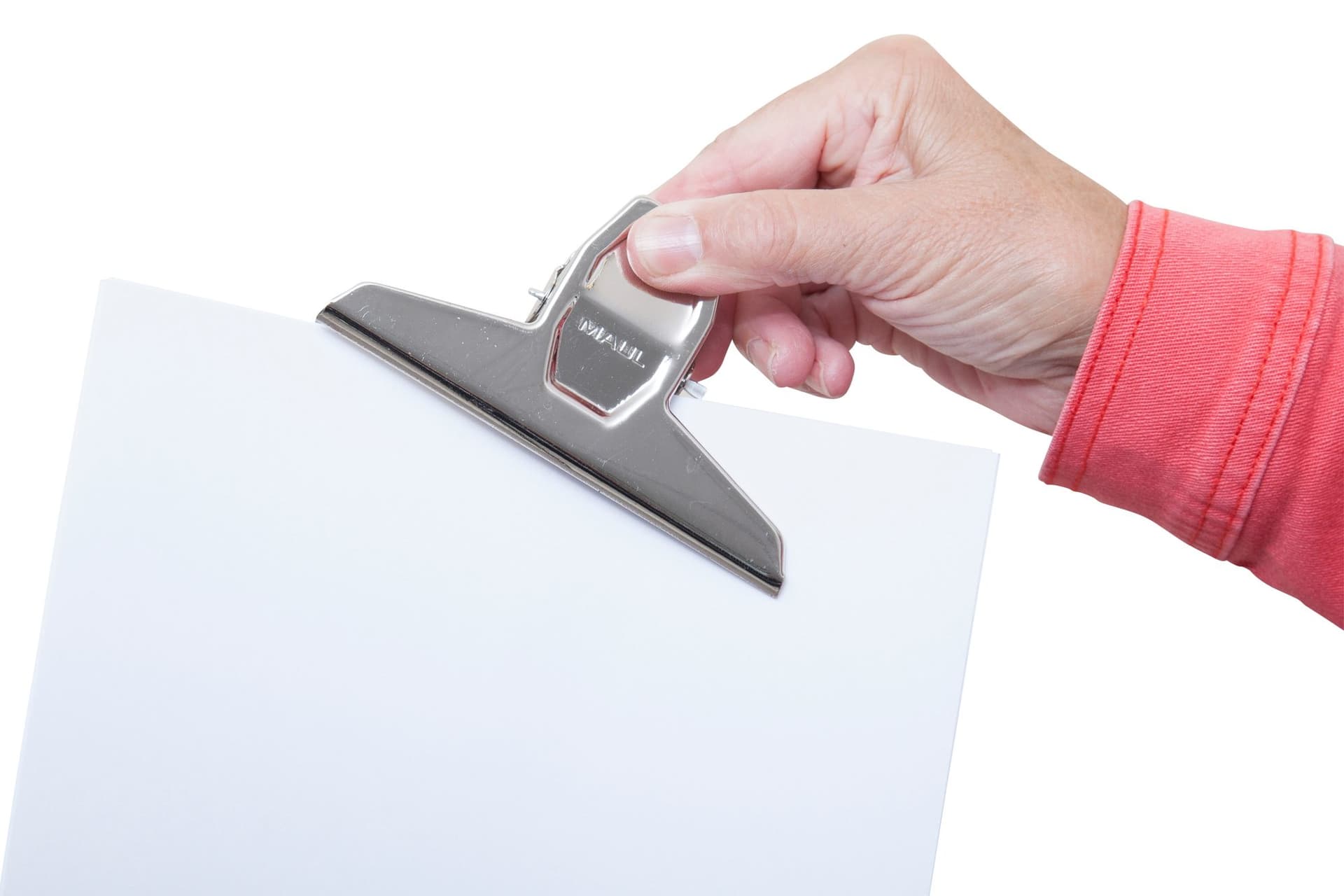 Papierklem MAUL Pro 125mm capaciteit 30mm zilver 7
