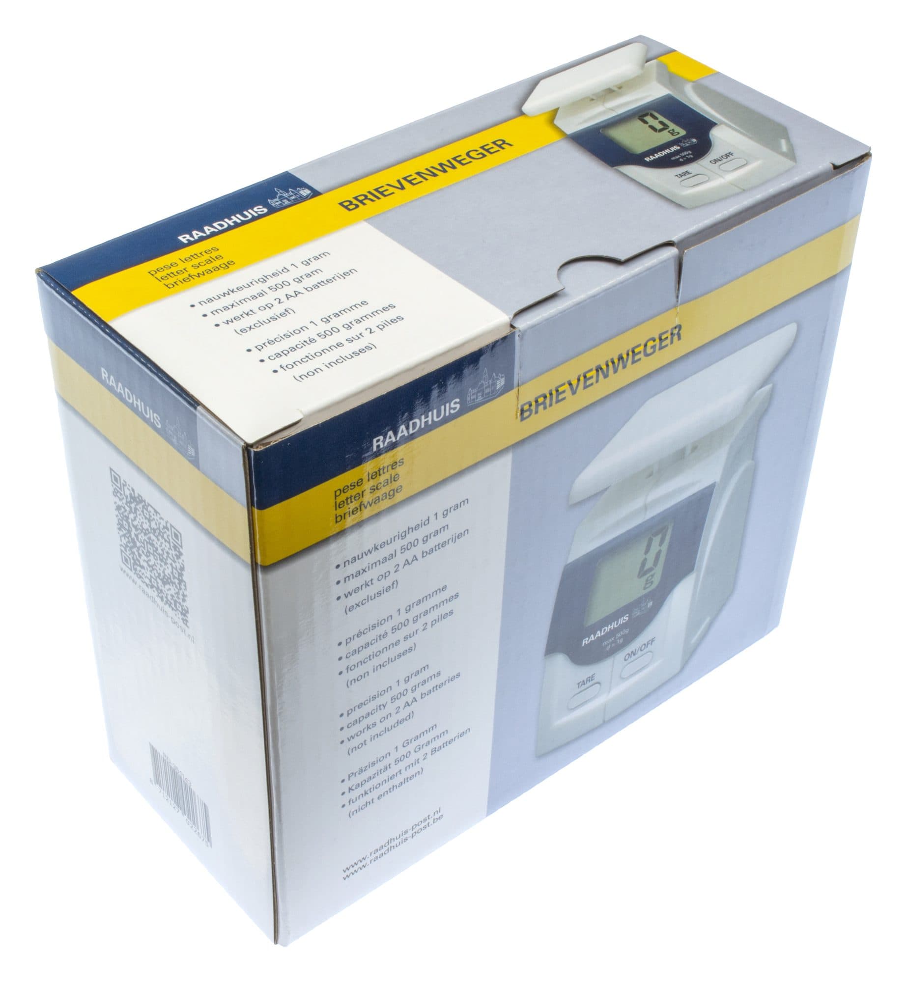 Briefweger Raadhuis tot 500 gram kunststof wit 5