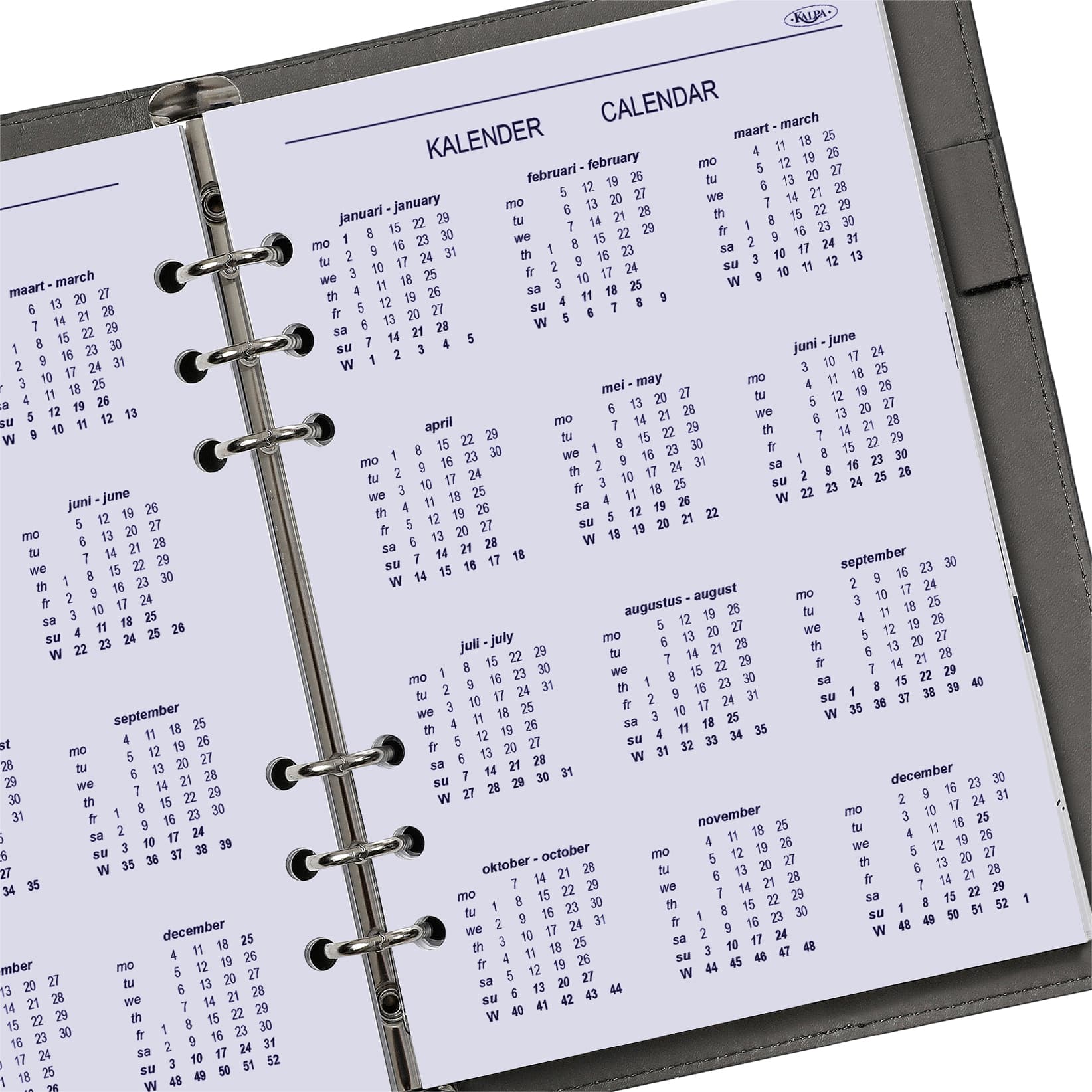 Agendavulling 2027 Kalpa A5 1dag/1pagina 6