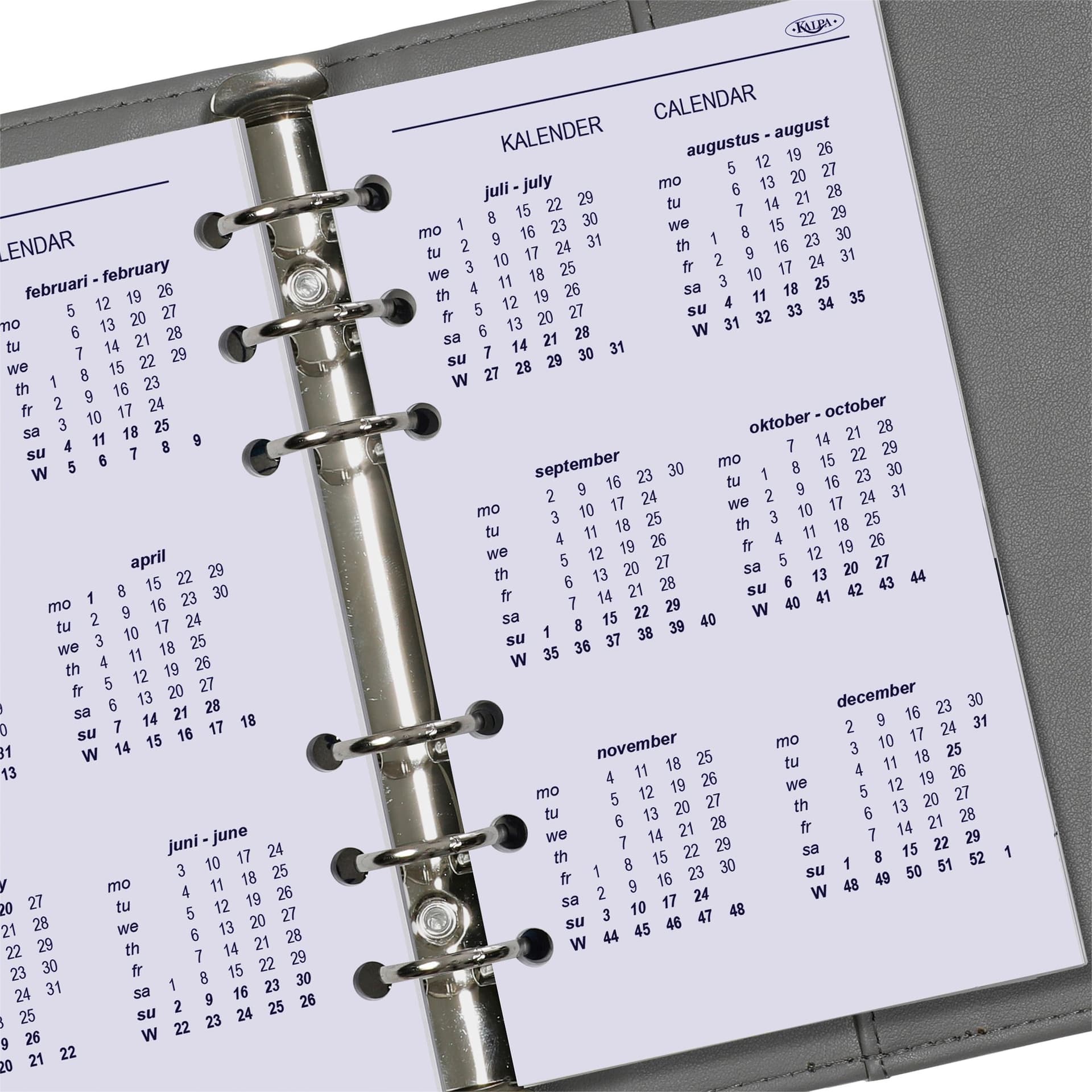 Agendavulling 2027 Kalpa Personal 7dagen/2pagina's 6