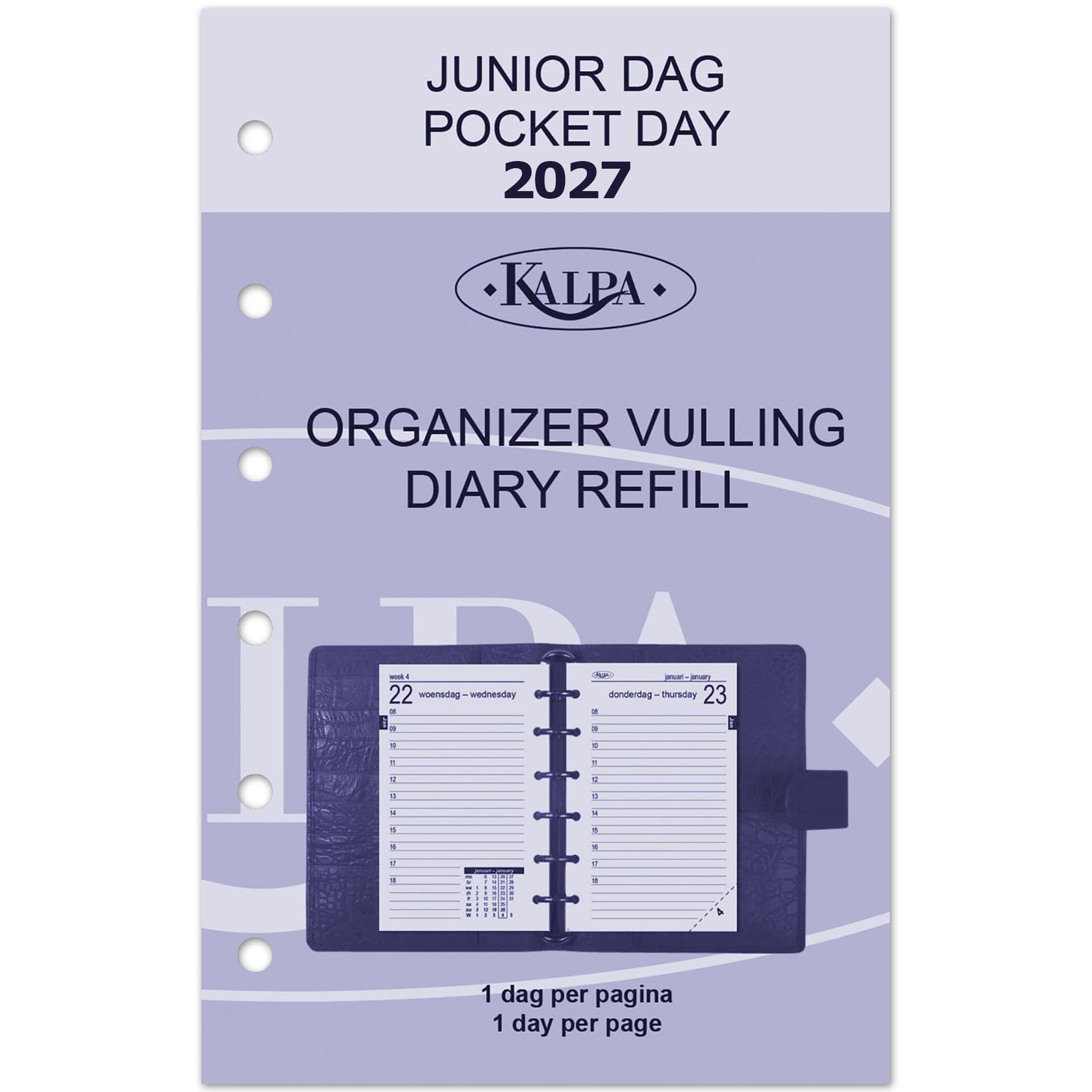 Agendavulling 2027 Kalpa Pocket 1dag/1pagina