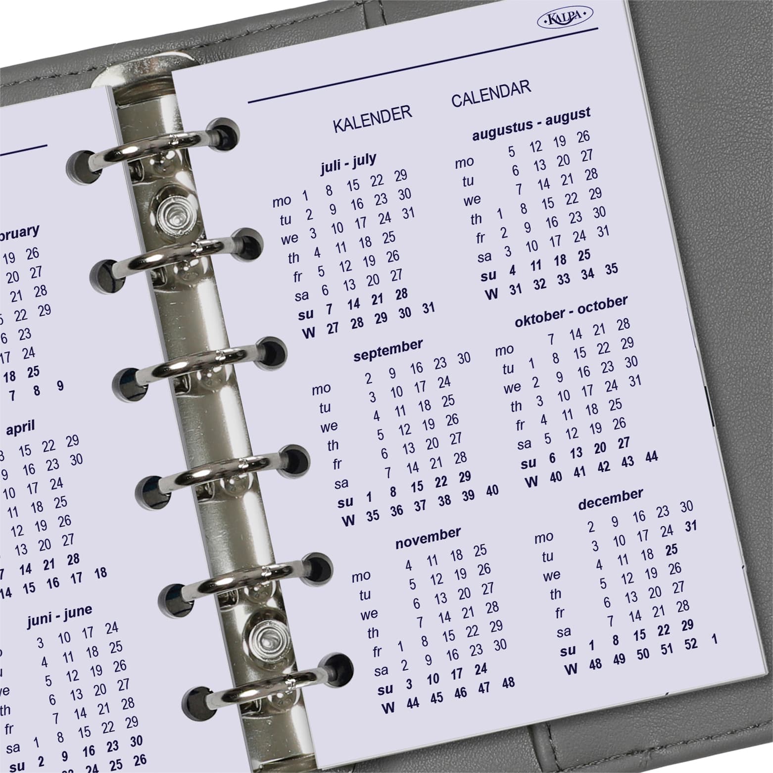 Agendavulling 2027 Kalpa Pocket 1dag/1pagina 6