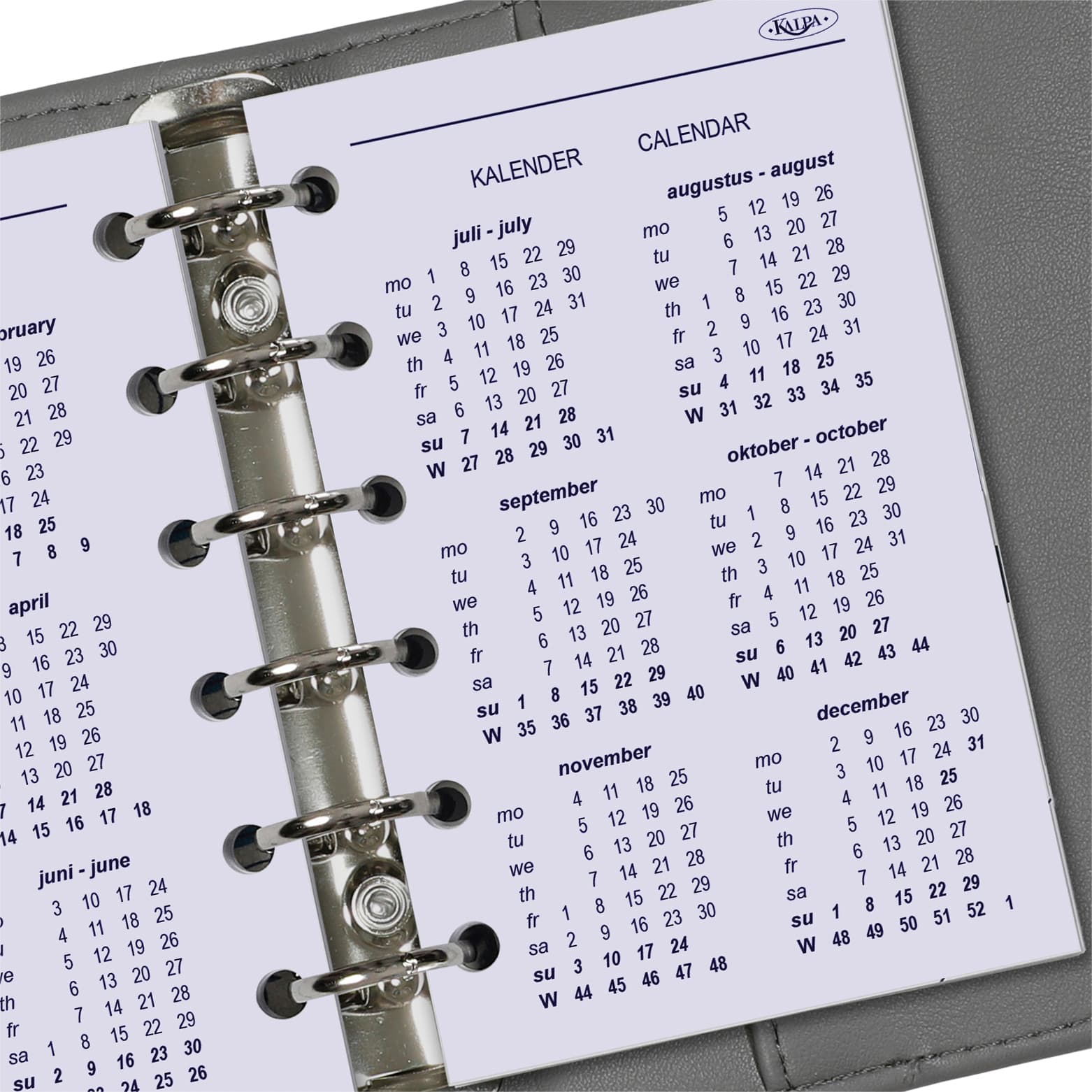 Agendavulling 2027 Kalpa Pocket 7dagen/2pagina's 6