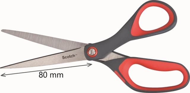 Schaar Scotch 20cm precision rood blister 4