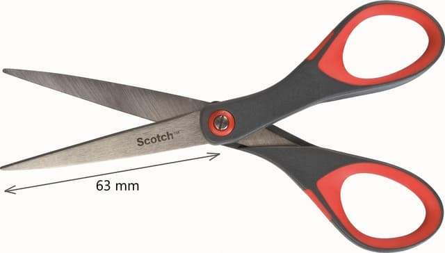 Schaar Scotch 18cm precision rood blister 2