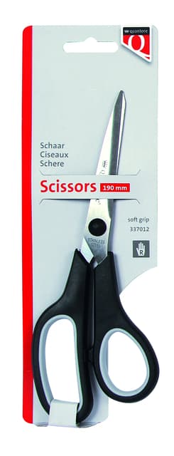 Schaar Quantore 190mm soft grip zwart 2