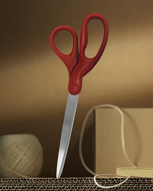 Schaar Scotch 18cm universeel rood blister 4