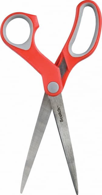 Schaar Scotch 18cm comfort rood blister 3