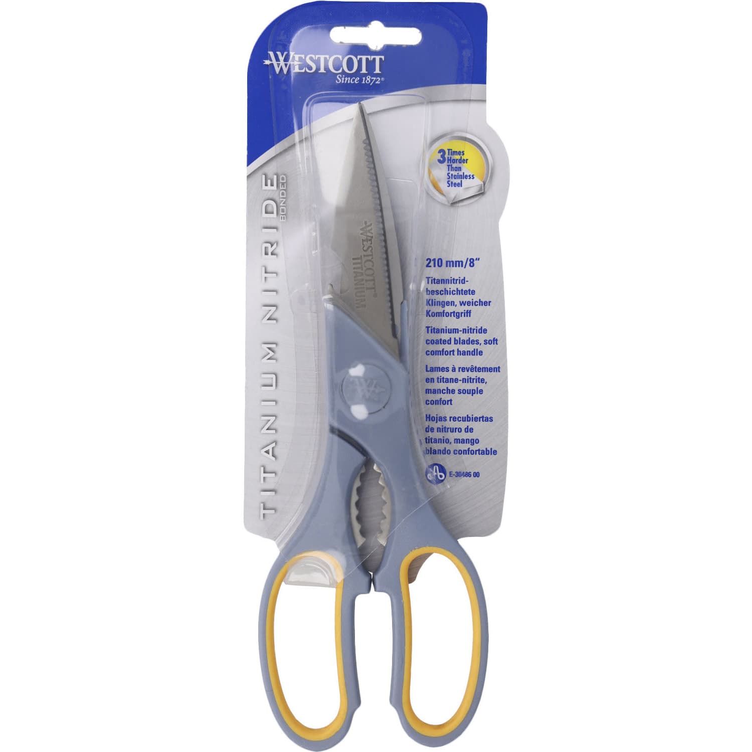 Huishoudschaar Westcott 210mm met softgrip titanium 2