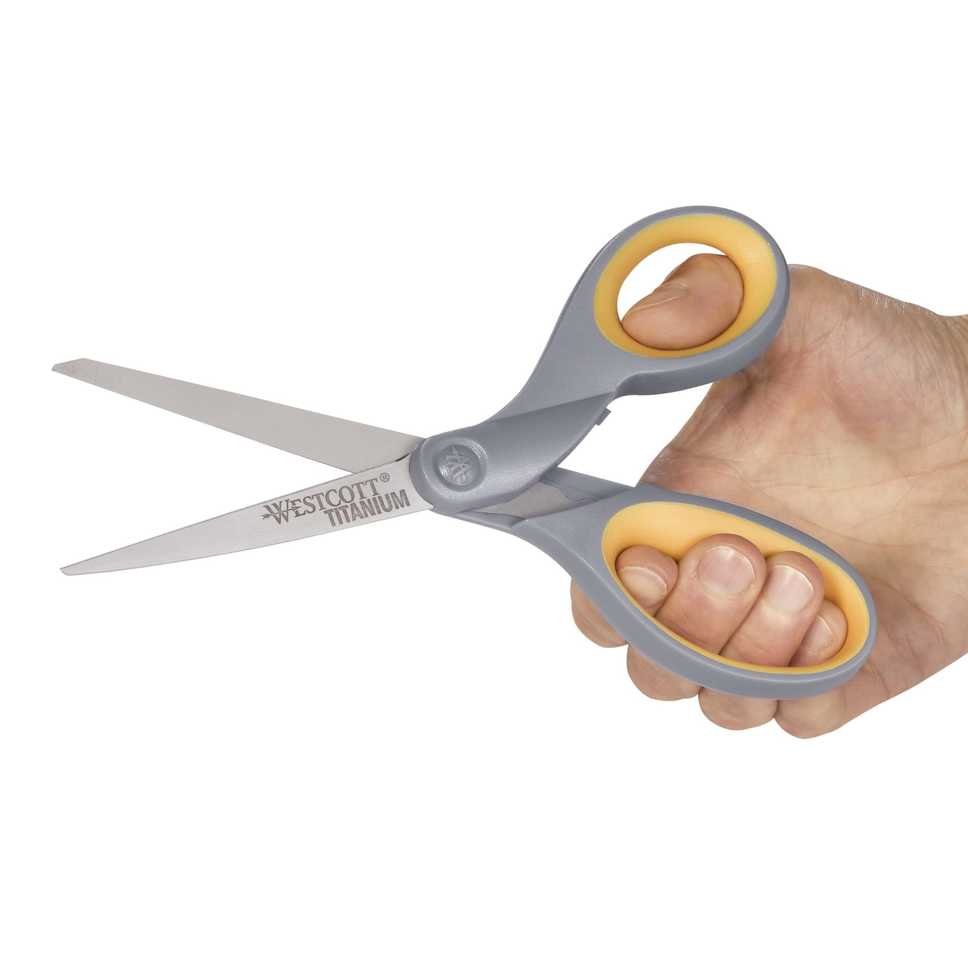 Kantoorschaar Westcott 210mm met softgrip titanium 5