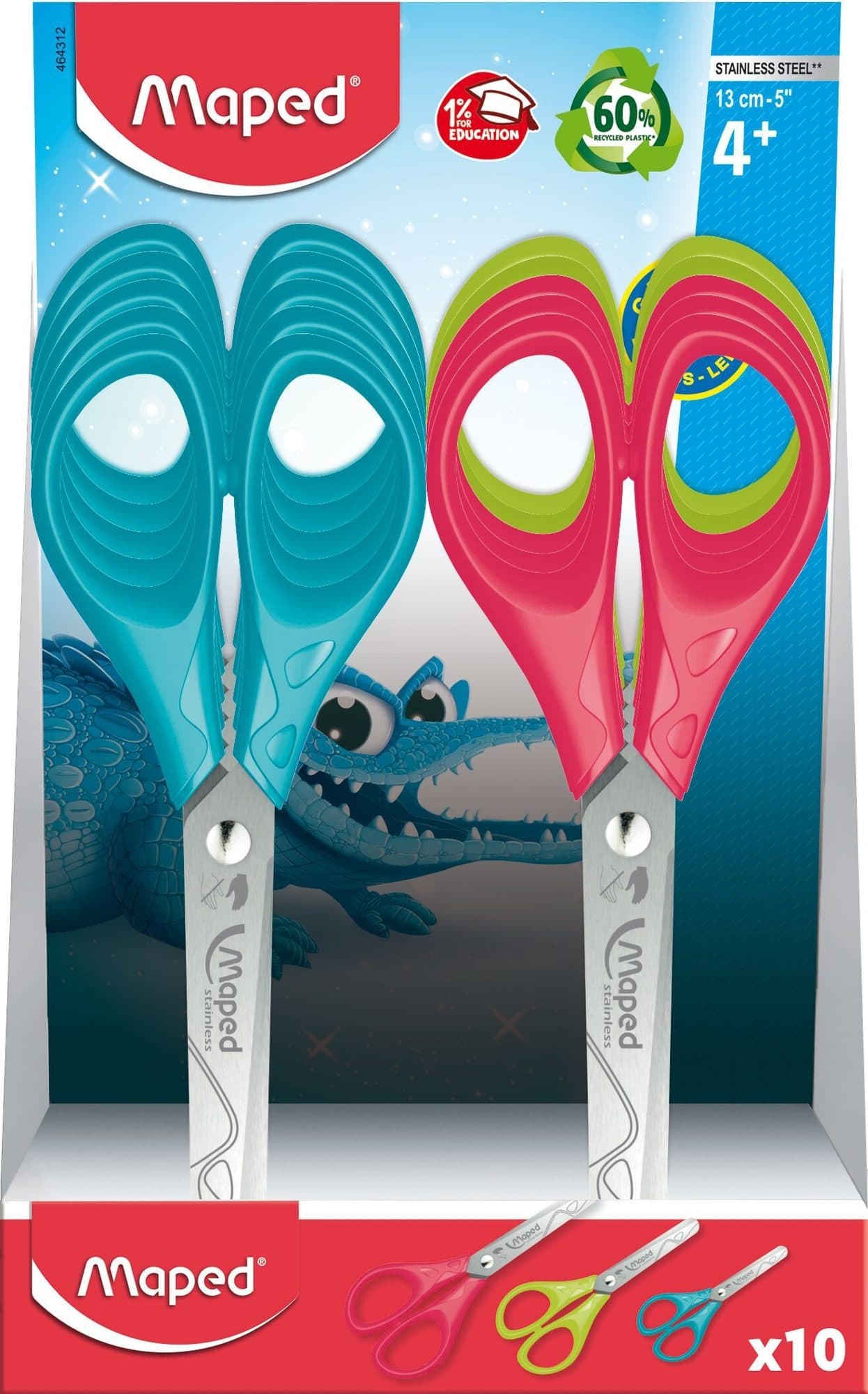 Schaar Maped Essentials 13cm links assorti 2