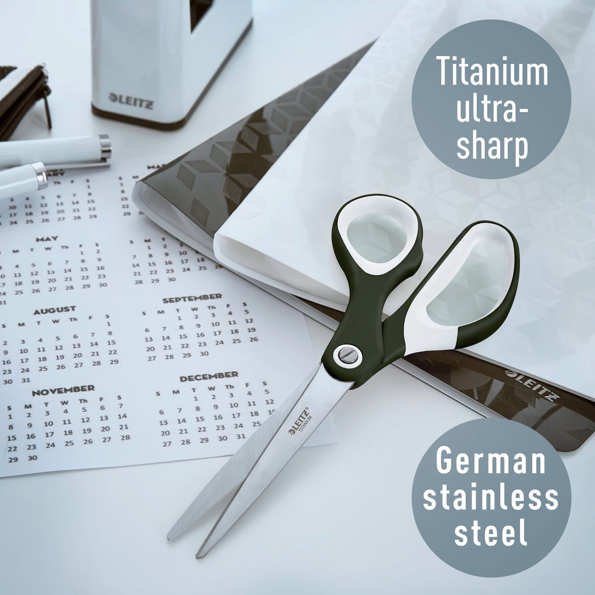 Schaar Leitz WOW 205mm titanium zwart 4