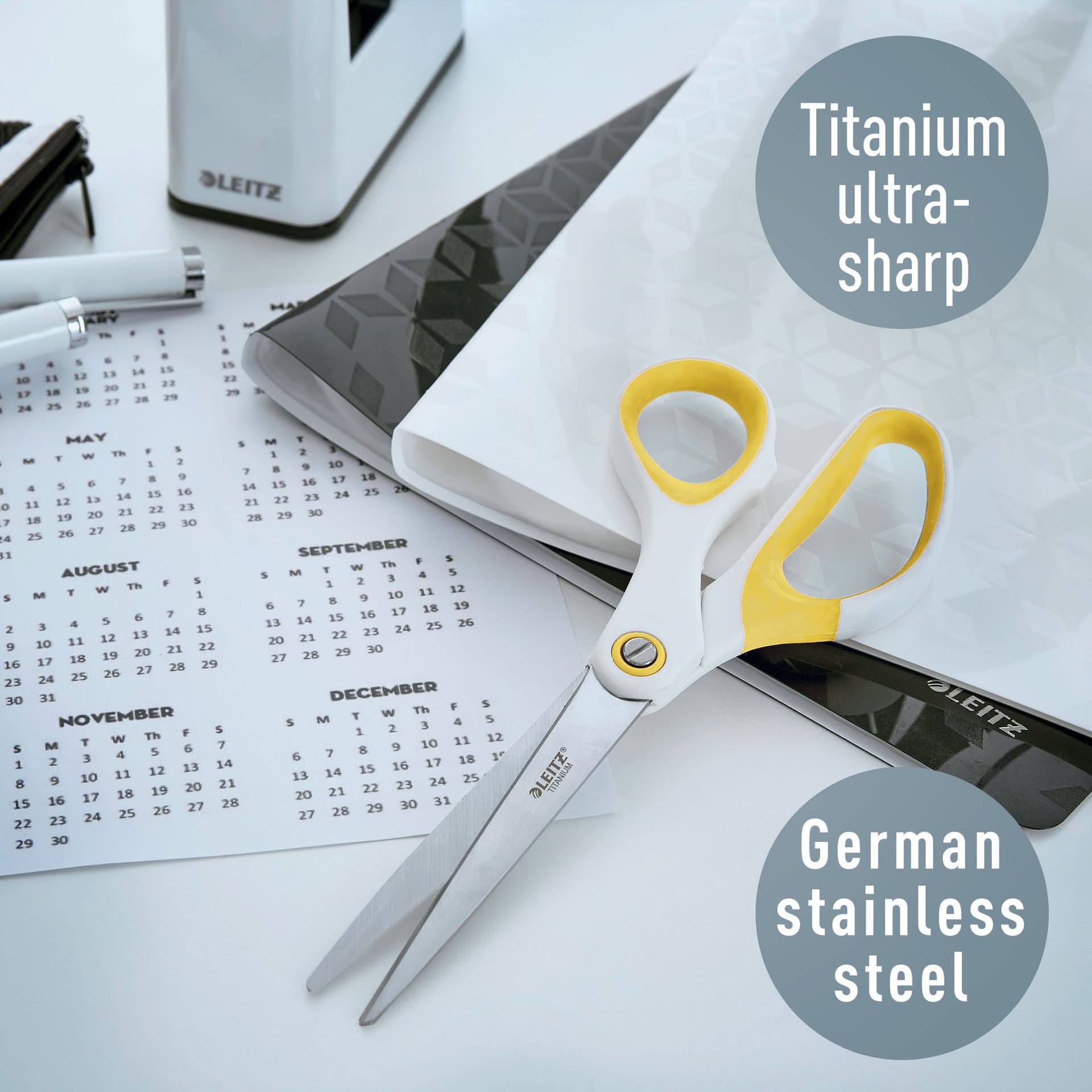 Schaar Leitz WOW 205mm titanium geel 4
