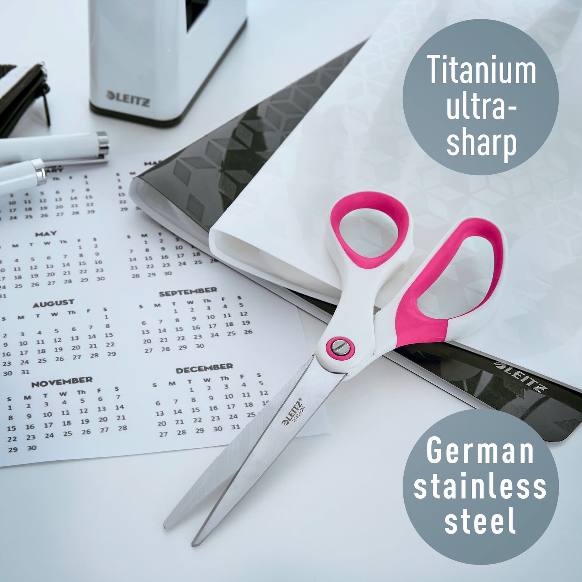 Schaar Leitz WOW 205mm titanium roze 5