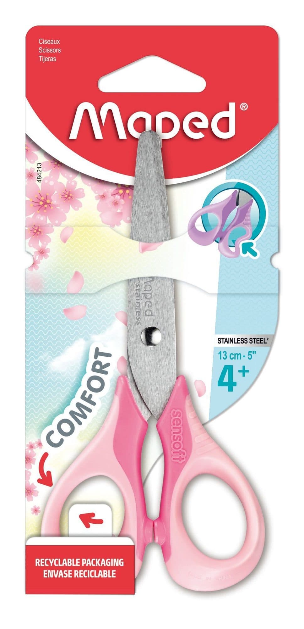 Schaar Maped Sensoft 13cm pastel assorti 3