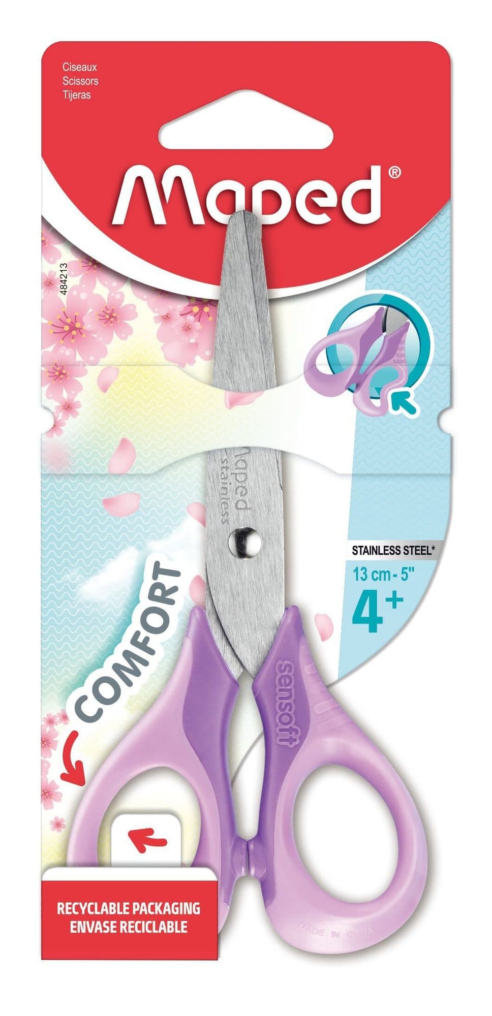 Schaar Maped Sensoft 13cm pastel assorti 5