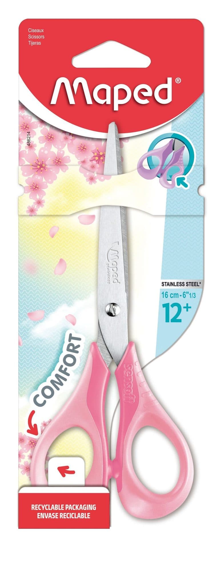 Schaar Maped Sensoft 16cm pastel assorti 3
