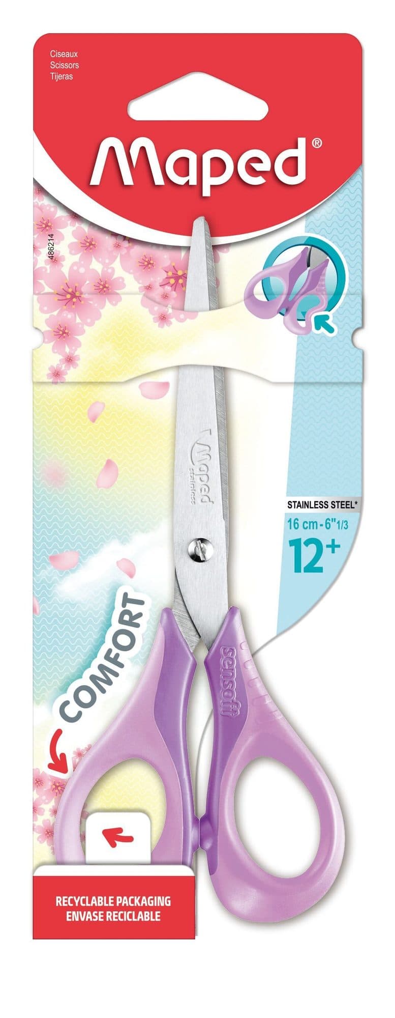 Schaar Maped Sensoft 16cm pastel assorti 5