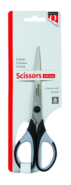 Schaar Quantore 170mm titanium soft grip handvat 2