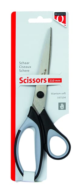 Schaar Quantore 210mm titanium soft grip handvat 2