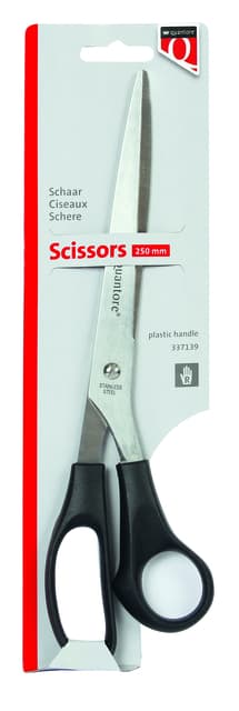 Schaar Quantore 250mm +plastic handvat zwart 2
