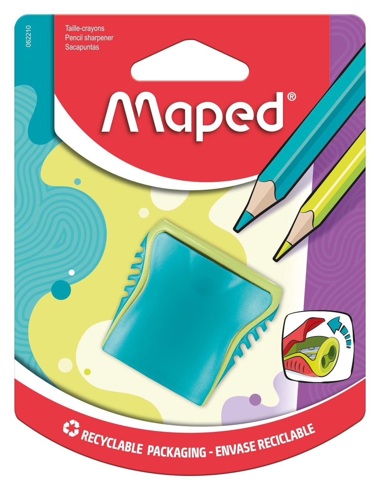 Puntenslijper Maped Boogy 2gaats assorti 2