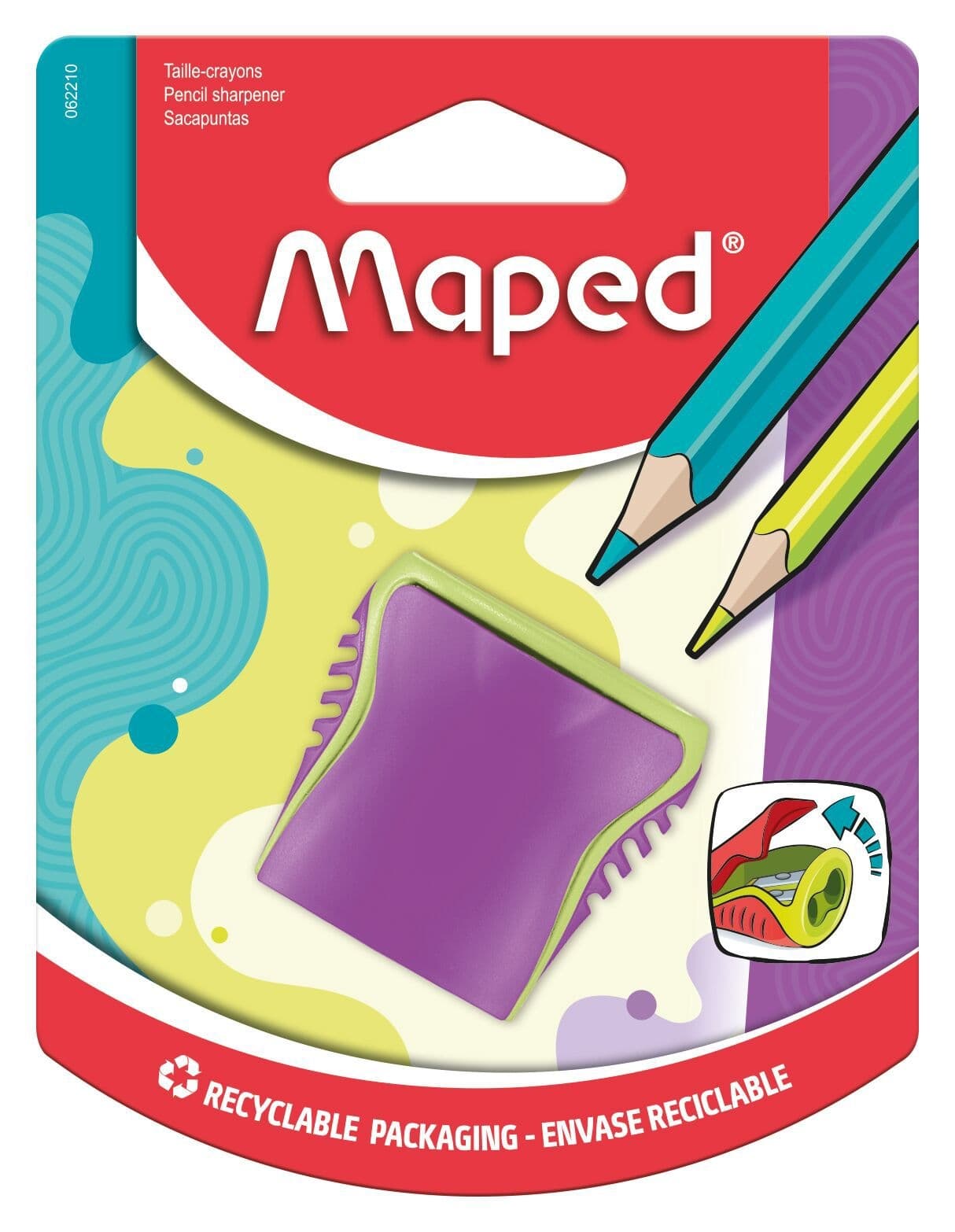 Puntenslijper Maped Boogy 2gaats assorti 3