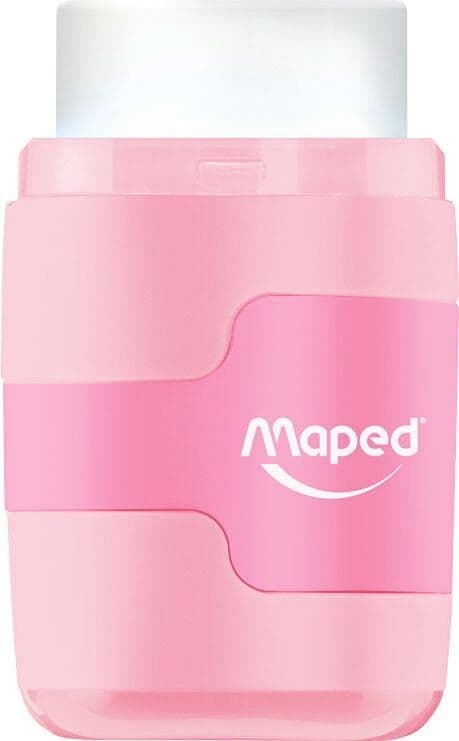 Puntenslijper Maped Connect 2-gaats met gum pastel assorti 4
