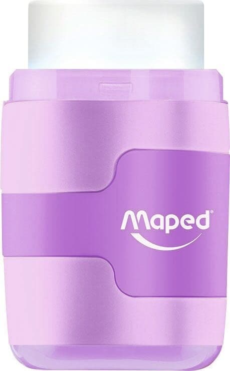 Puntenslijper Maped Connect 2-gaats met gum pastel assorti 6