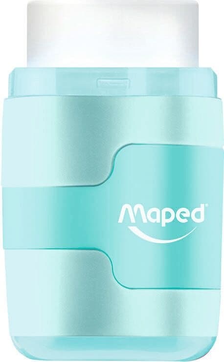 Puntenslijper Maped Connect 2-gaats met gum pastel assorti 8