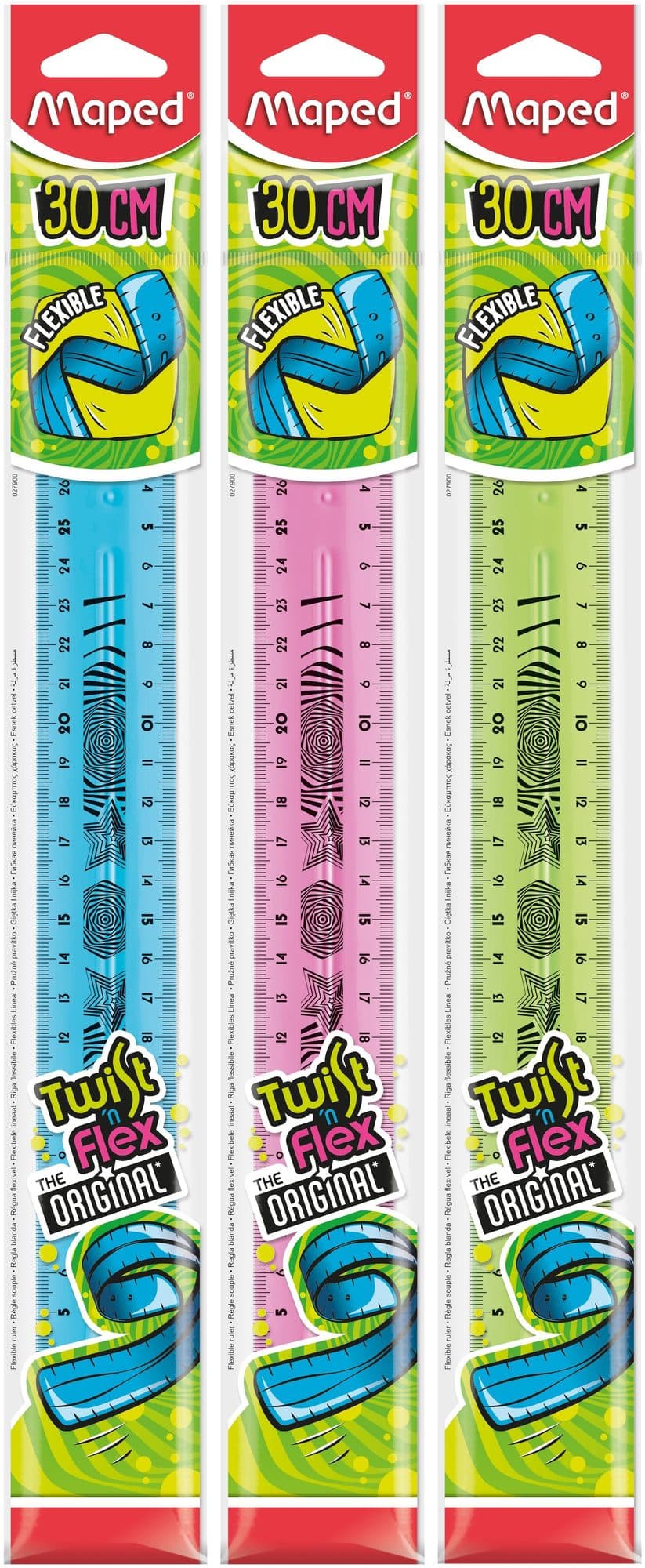 Liniaal Maped Twist 'n Flex 30cm assorti 2